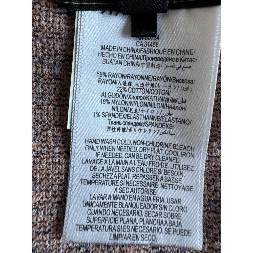 BCBGMAXAZRIA Jose Jacquard Bodycon Sleeveless Dress SZ S Party Lilac Peach - Picture 7 of 10